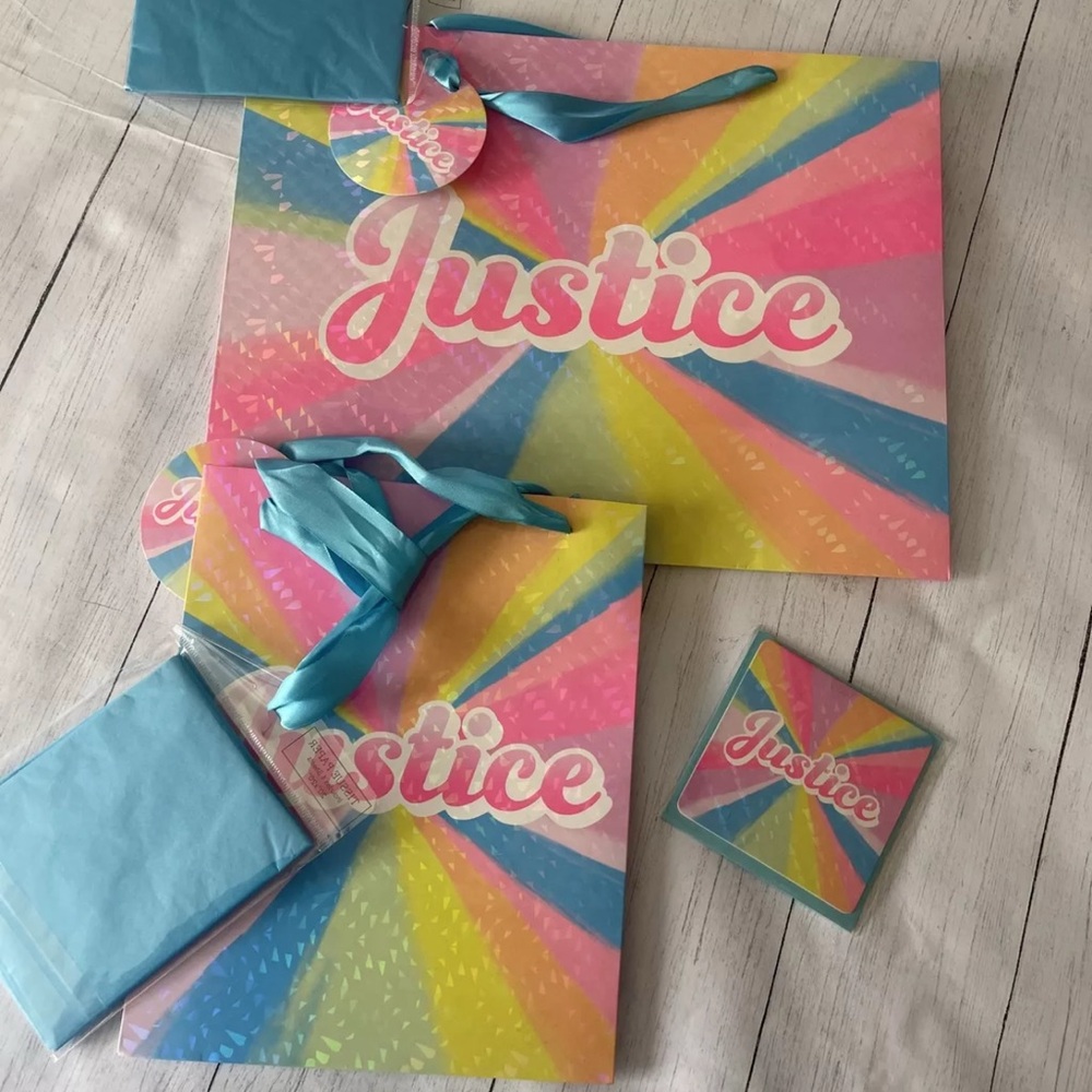 Justice Colorful Gift Bags Set